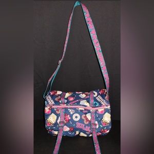 GWEN STEFANI HARAJUKU LOVERS Crossbody Messenger Bag Sweet Cupcakes Blue